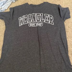 Wrangler men’s tshirt grey size medium